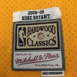 NBA 24 Kobe Bryant 2008-09 Maillot Retro jaune imprimé